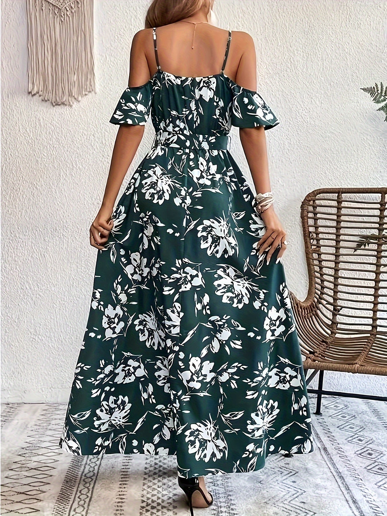 Leire | Vestido Elegante Con Estampado Floral