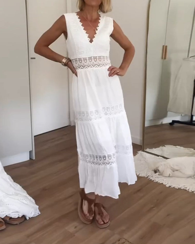 Clarisa - Vestido Con Cuello En V