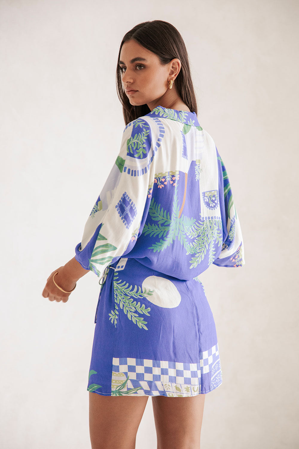 Rosa - Conjunto de falda y camisa