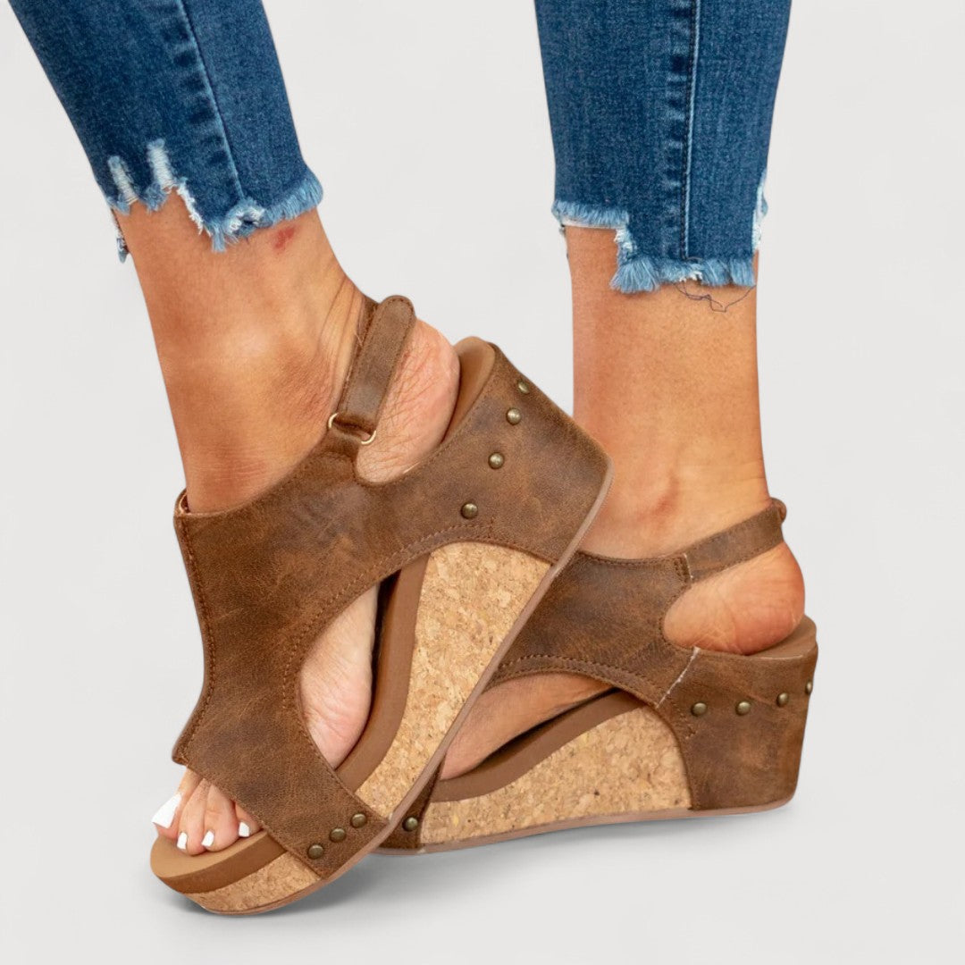 ADELINA | SANDALIAS CON CUÑA