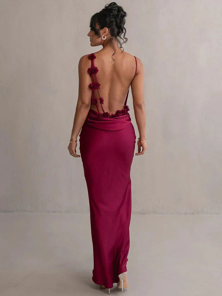 Vestido Eternity | largo de noche elegante para mujer con espalda descubierta