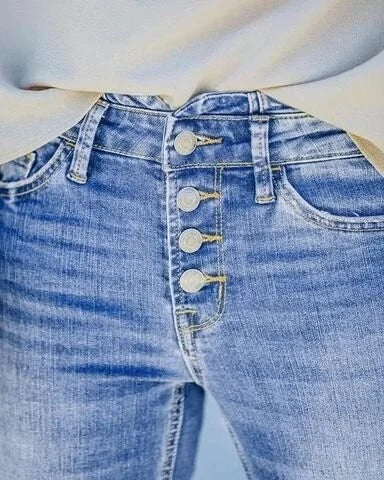 Elegantes vaqueros elásticos Hadassah para mujer que ofrecen la máxima comodidad