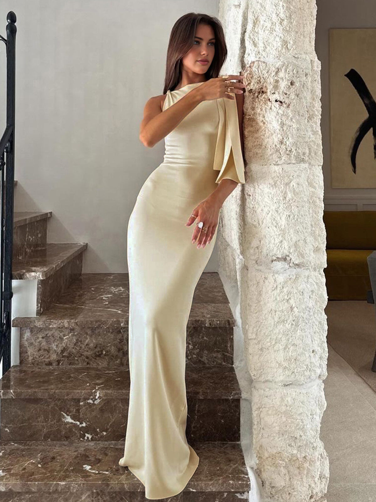 Valeria | Maxi - vestido anudado
