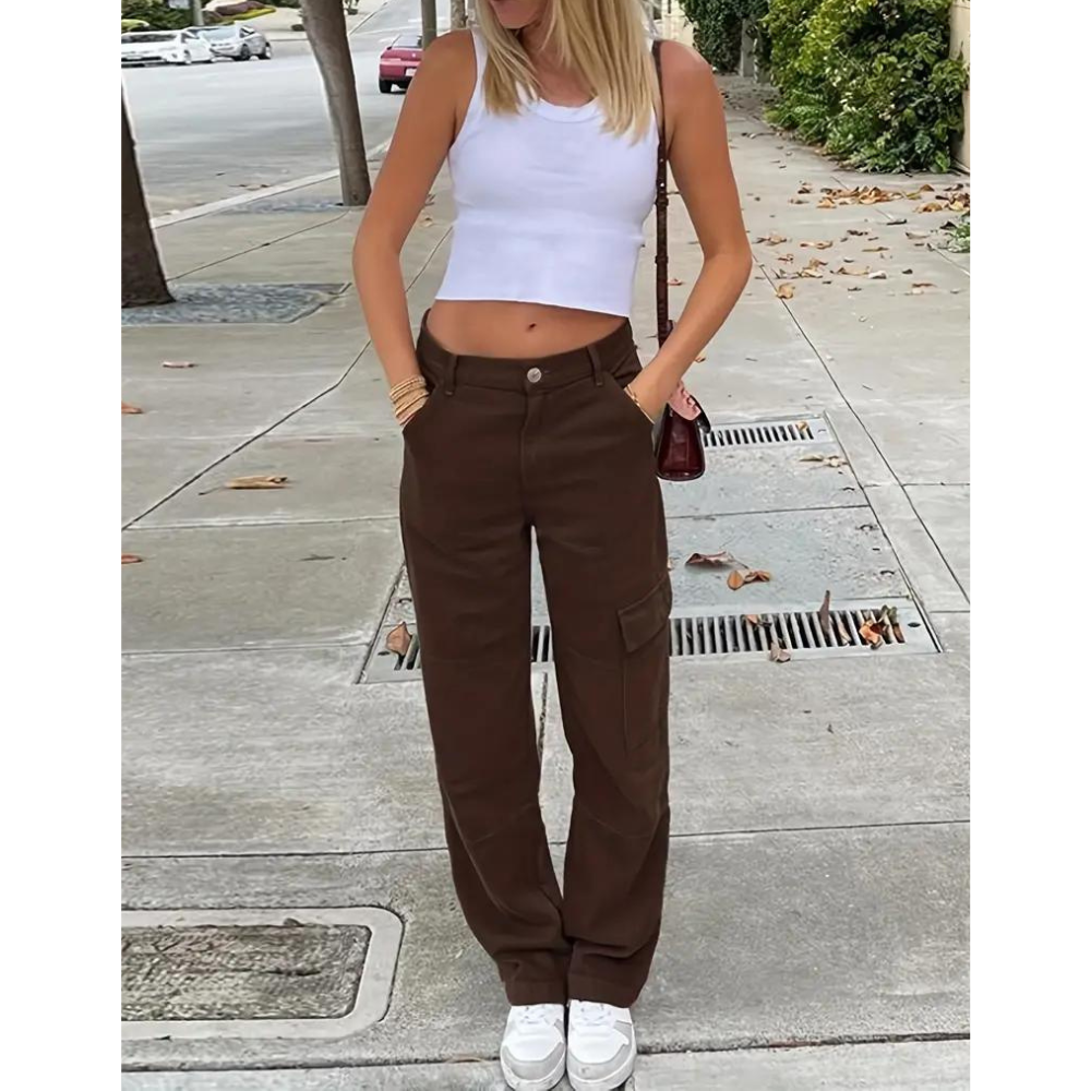 SENJA - Elegantes pantalones cargo de mujer para un look informal