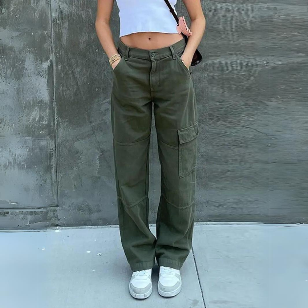 SENJA - Elegantes pantalones cargo de mujer para un look informal