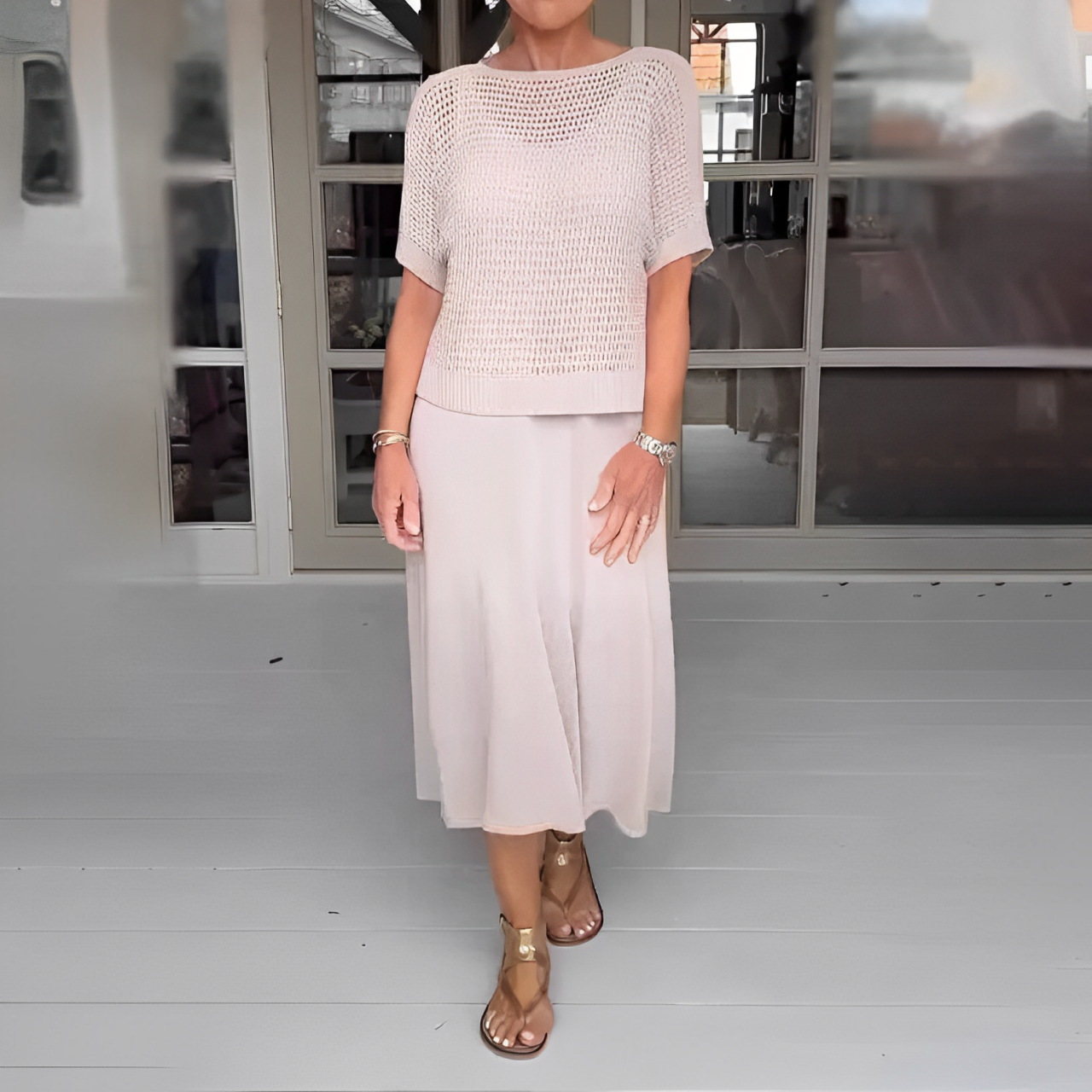 VESTIDO MEDITERRÁNEO + CROCHET A JUEGO DE REGALO