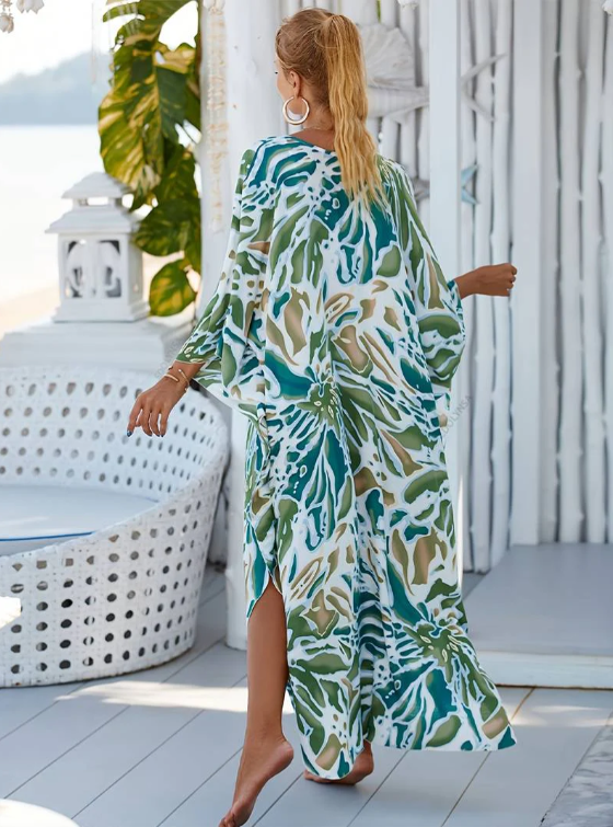 VESTIDO OASIS TROPICAL - TALLA ÚNICA