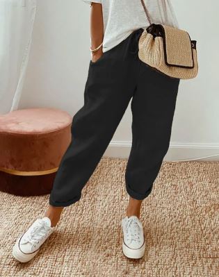 Rafina - Elegantes pantalones de algodón para un look sofisticado