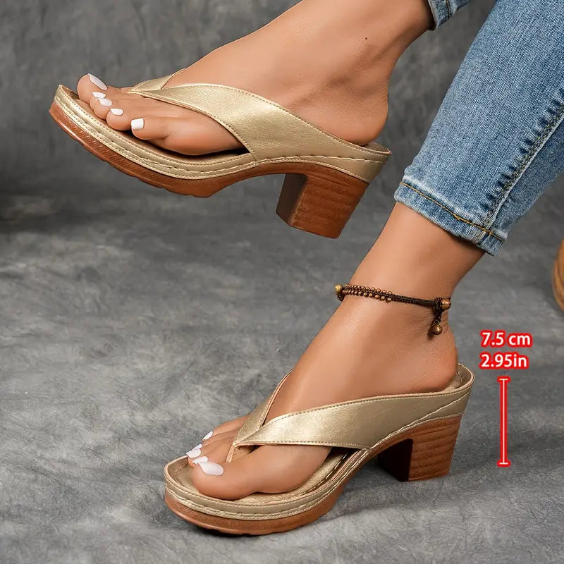 Aurelia | Sandalias ultra cómodas con tacón grueso