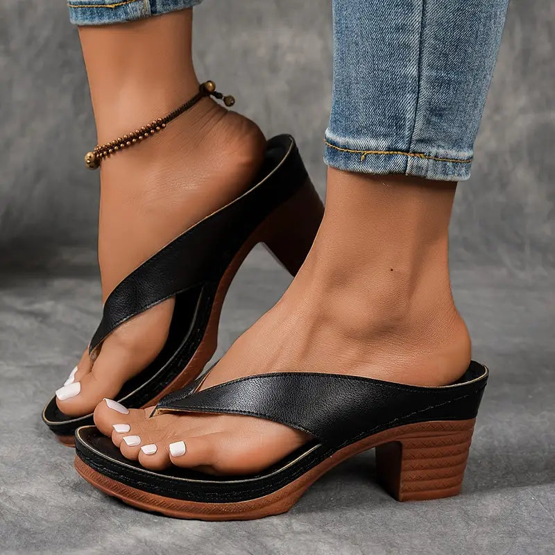 Aurelia | Sandalias ultra cómodas con tacón grueso