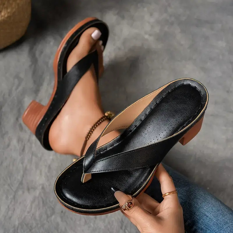 Aurelia | Sandalias ultra cómodas con tacón grueso
