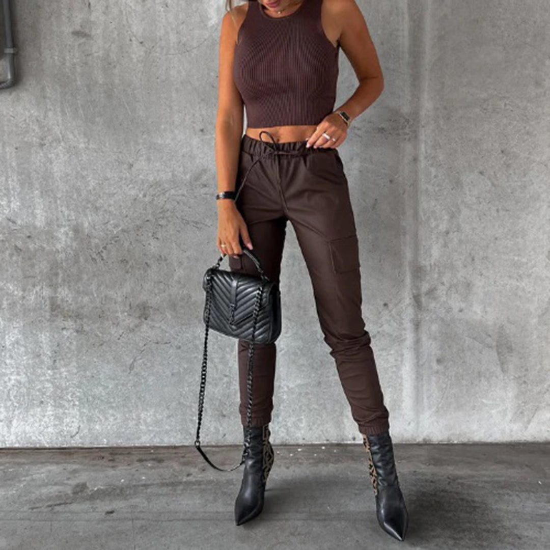 ELENA - Pantalones cargo elegantes y chic