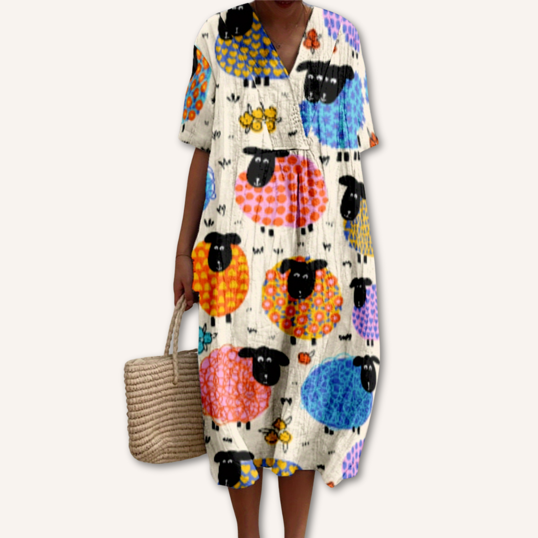Dafne|Vestido estampado
