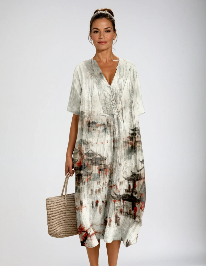 Isabel|Vestido estampado