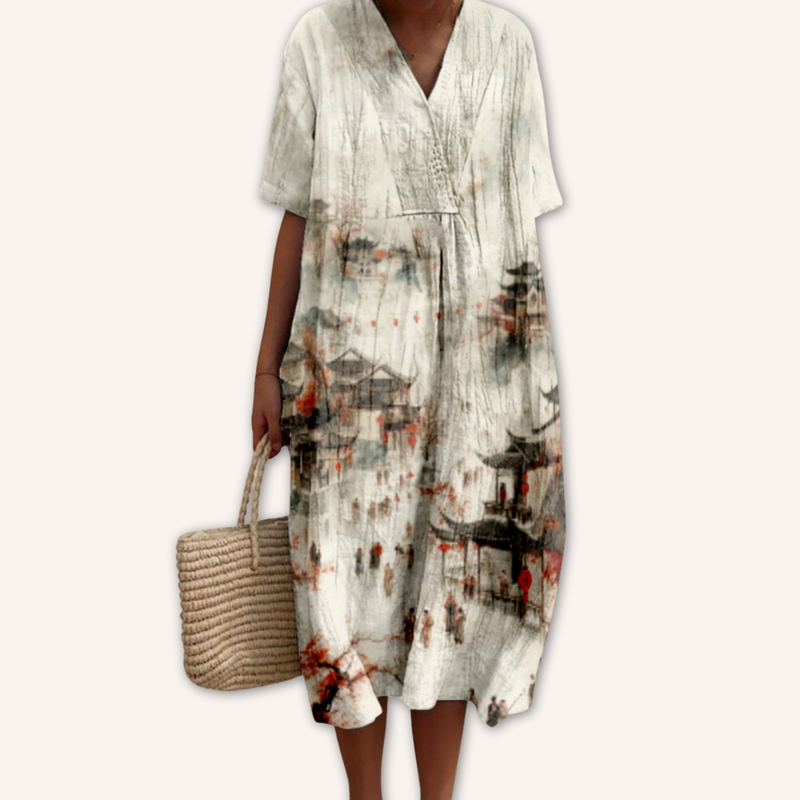 Isabel|Vestido estampado