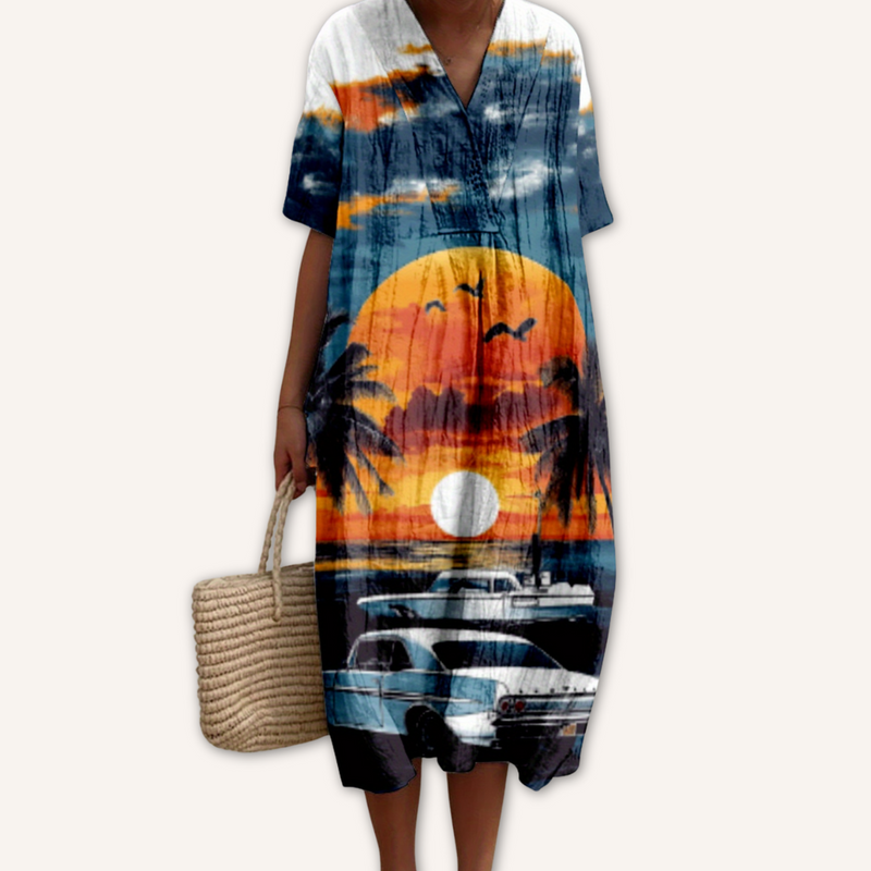 Ivette|Vestido estampado