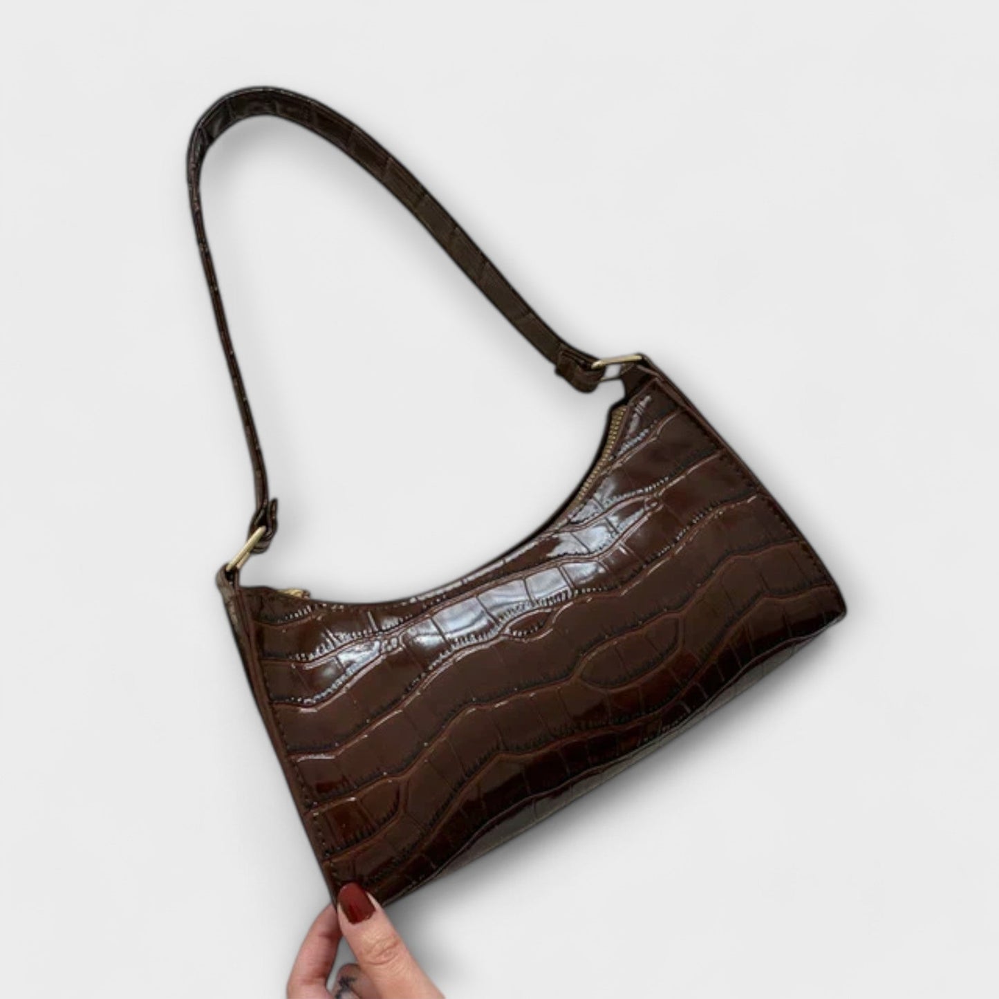 Bolso de Cuero Brillante