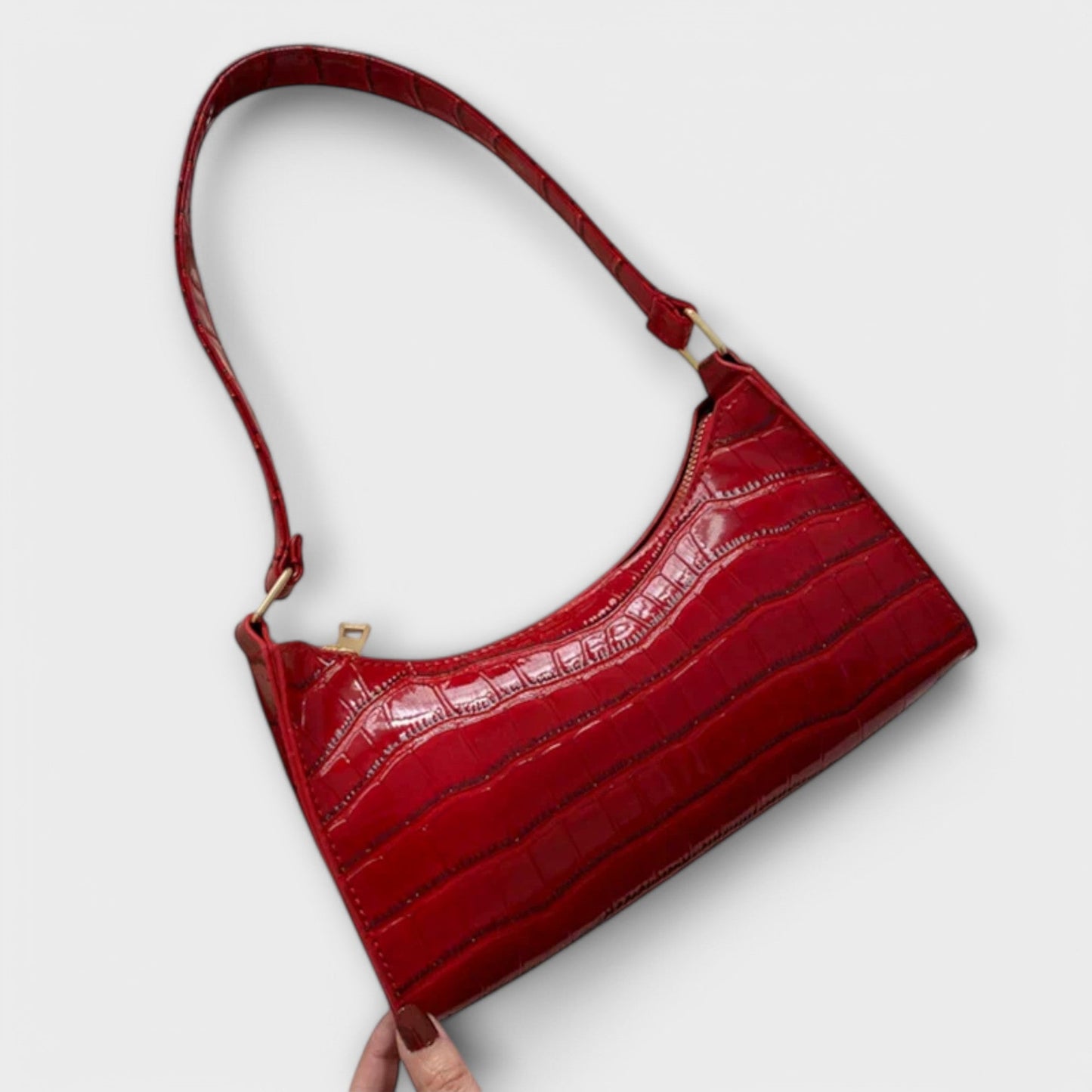 Bolso de Cuero Brillante