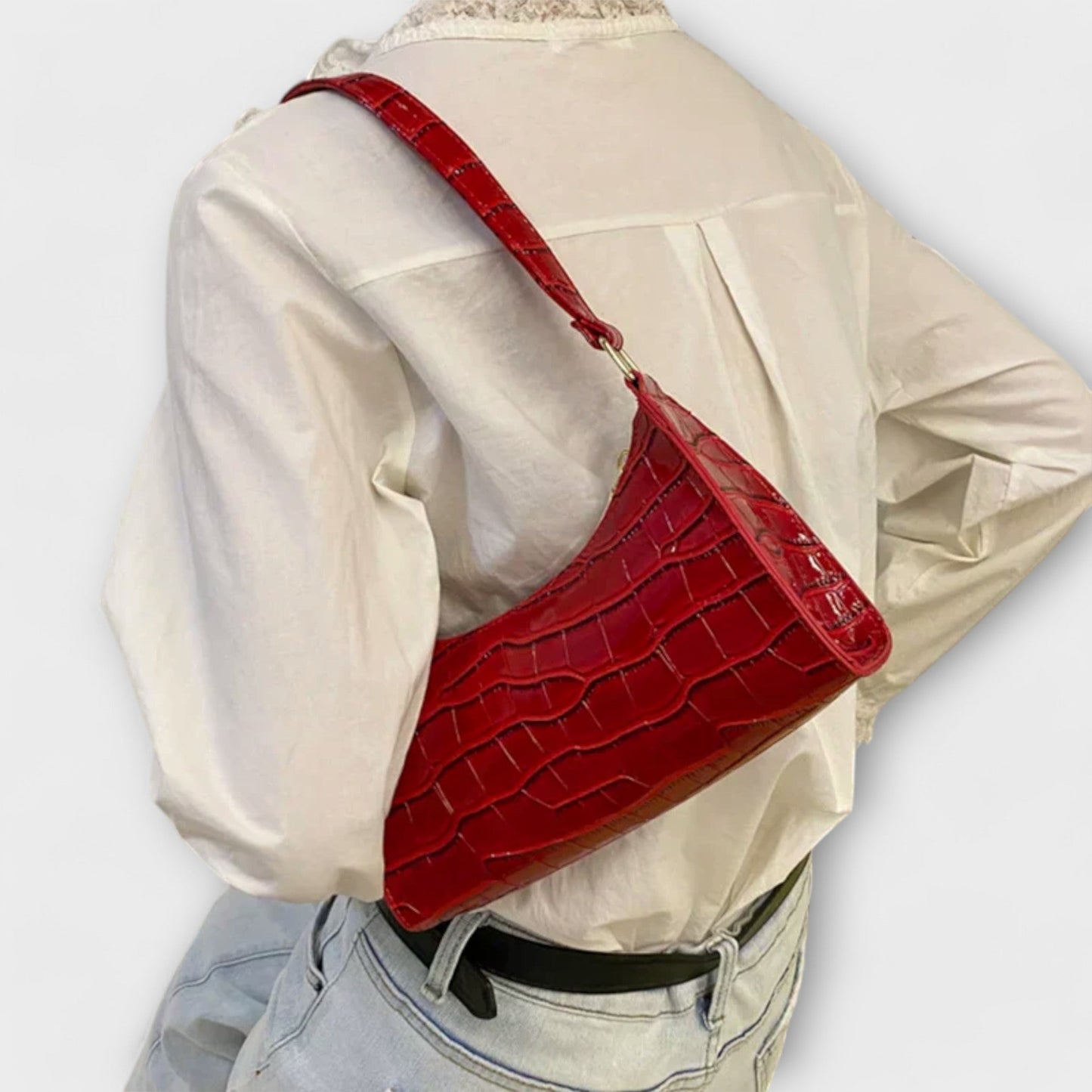 Bolso de Cuero Brillante