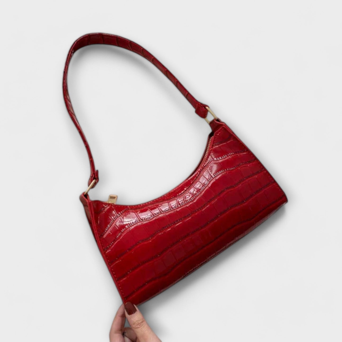 Bolso de Cuero Brillante