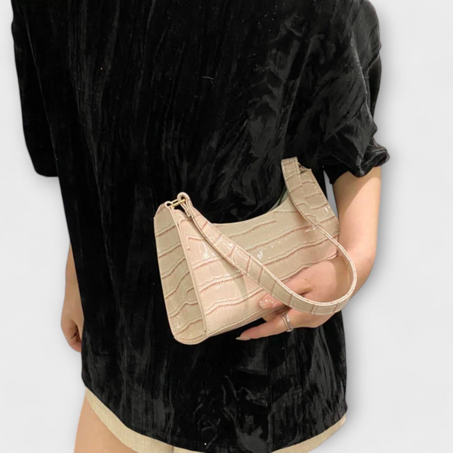 Bolso de Cuero Brillante