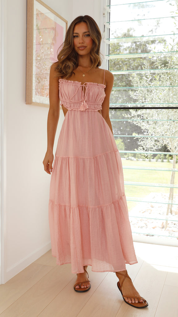 María - Vestido midi de tirantes