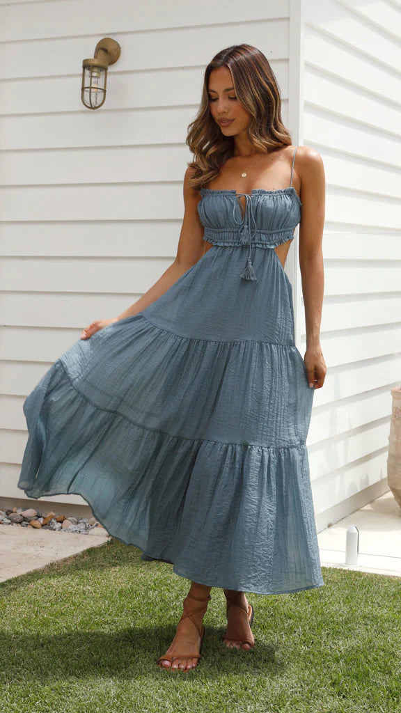 Ada | Vestido Midi De Tirantes