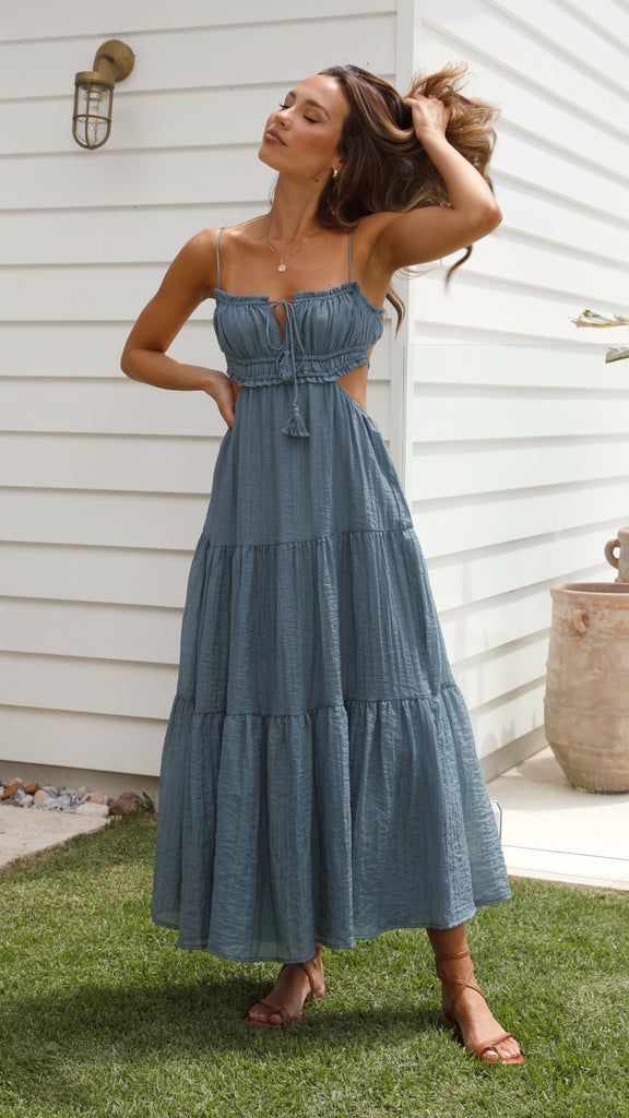 María - Vestido midi de tirantes