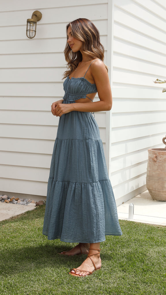 María - Vestido midi de tirantes