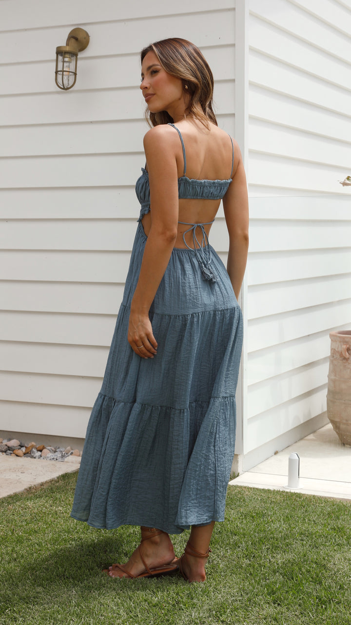 María - Vestido midi de tirantes