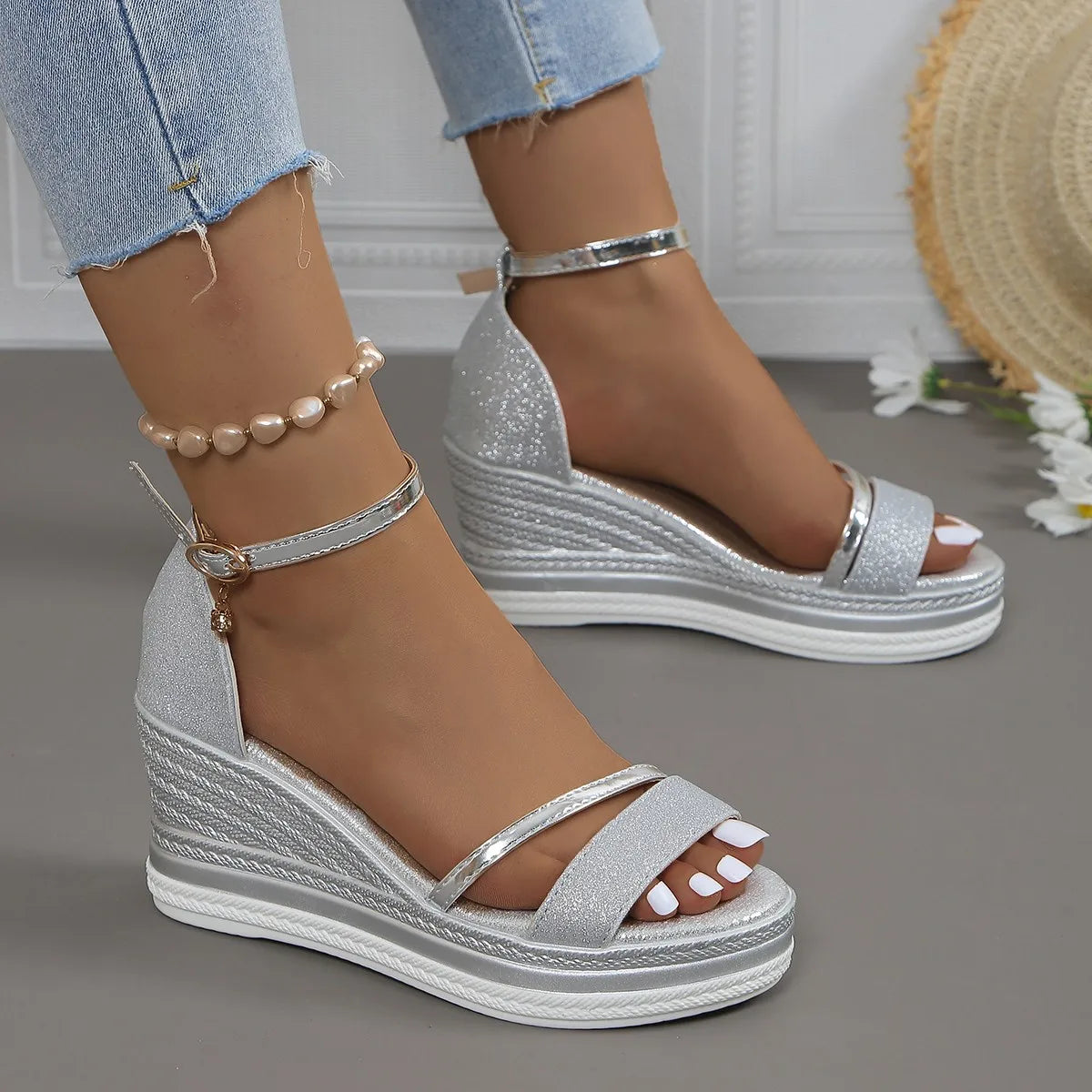 Rien - Sandalias cuña cómodas