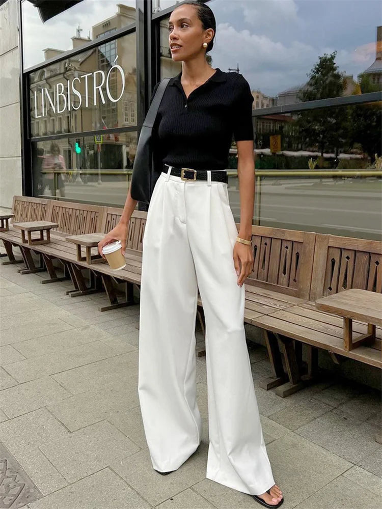 Olivia | Elegantes pantalones chinos blancos para cualquier ocasión