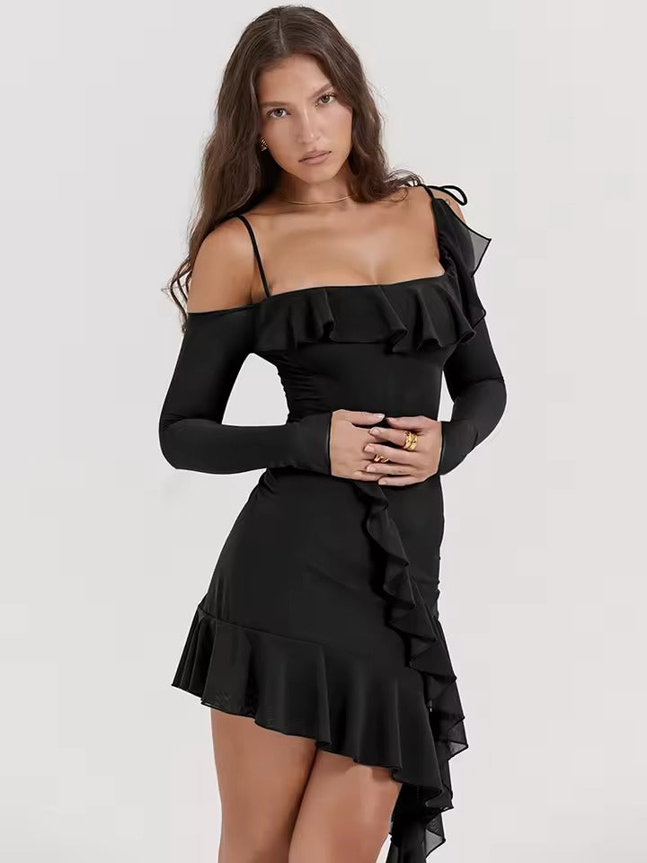 Naiara | Vestido Corto con Volantes