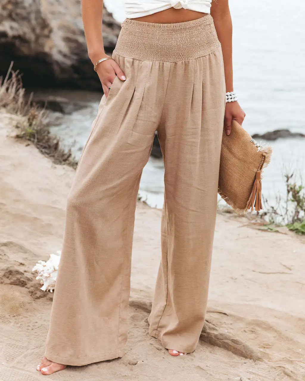 Veda - Pantalones anchos de moda para mujer