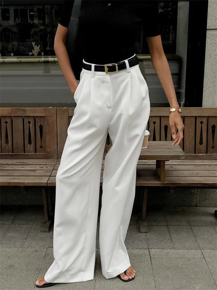 Olivia | Elegantes pantalones chinos blancos para cualquier ocasión