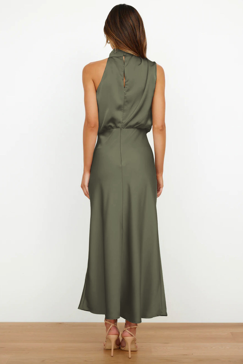 Vestido Leticia – Satén Largo y Sofisticado