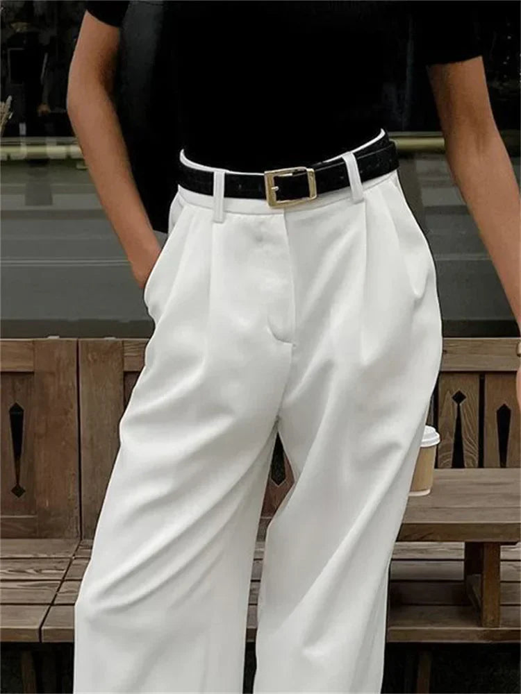 Olivia | Elegantes pantalones chinos blancos para cualquier ocasión
