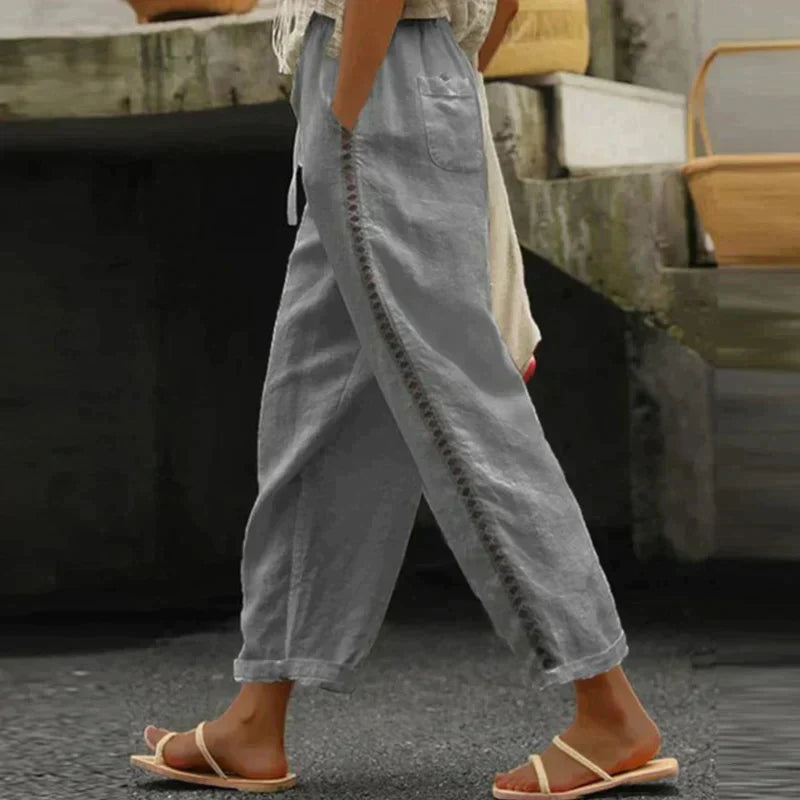Audrey - Pantalones bohemios de verano para un look desenfadado