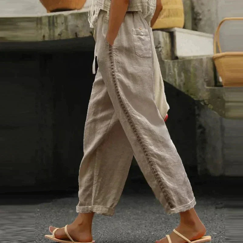 Audrey - Pantalones bohemios de verano para un look desenfadado