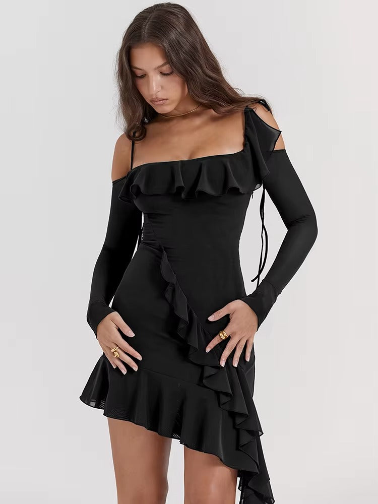 Naiara | Vestido Corto con Volantes