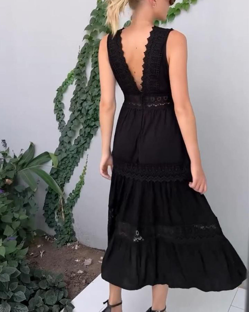 Clarisa - Vestido Con Cuello En V