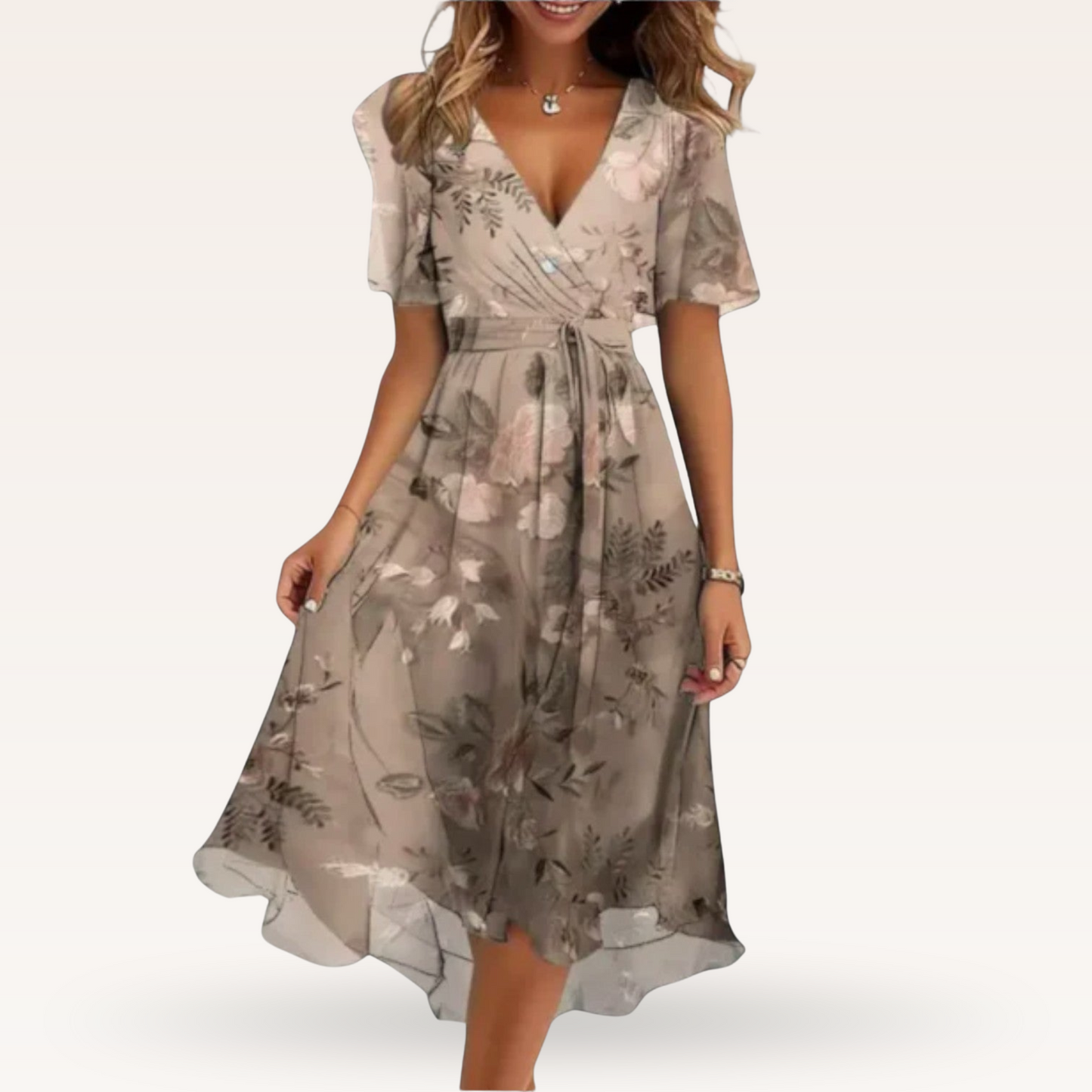 Patricia | Vestido floral con escote en V