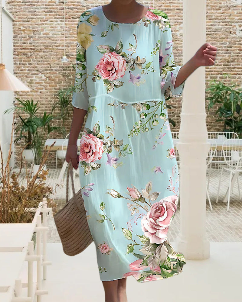Miranda - Vestido Elegante Con Estampado Floral