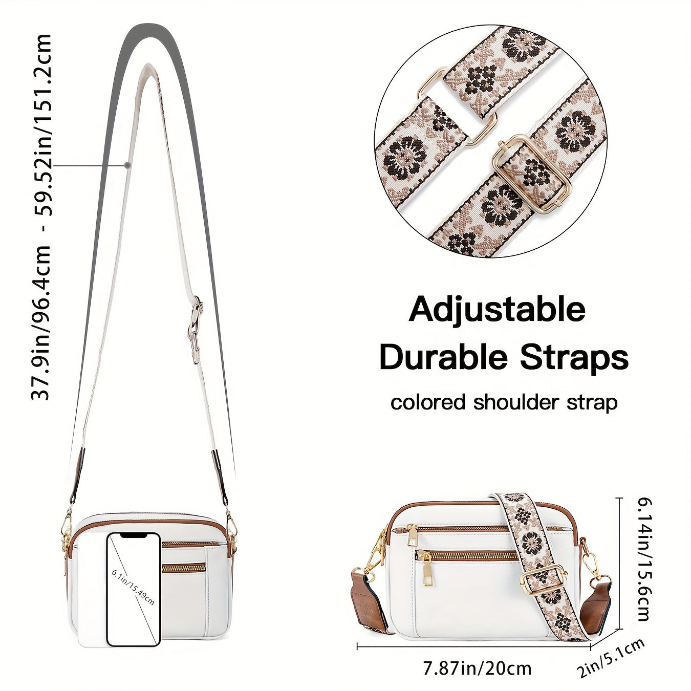 Bolso cruzado de piel vegana