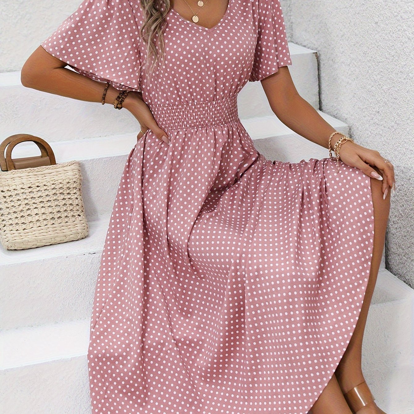 Raquel | Vestido Con Estampado de Lunares