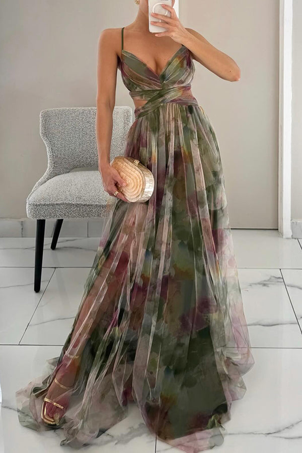 Camila - Maxi vestido encantador con estampado floral
