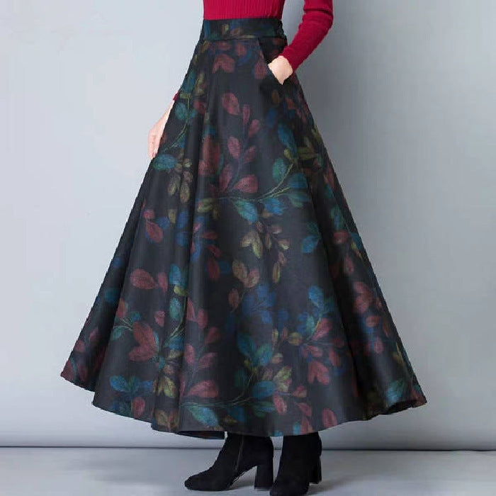 Elena - Maxifalda con estampado floral