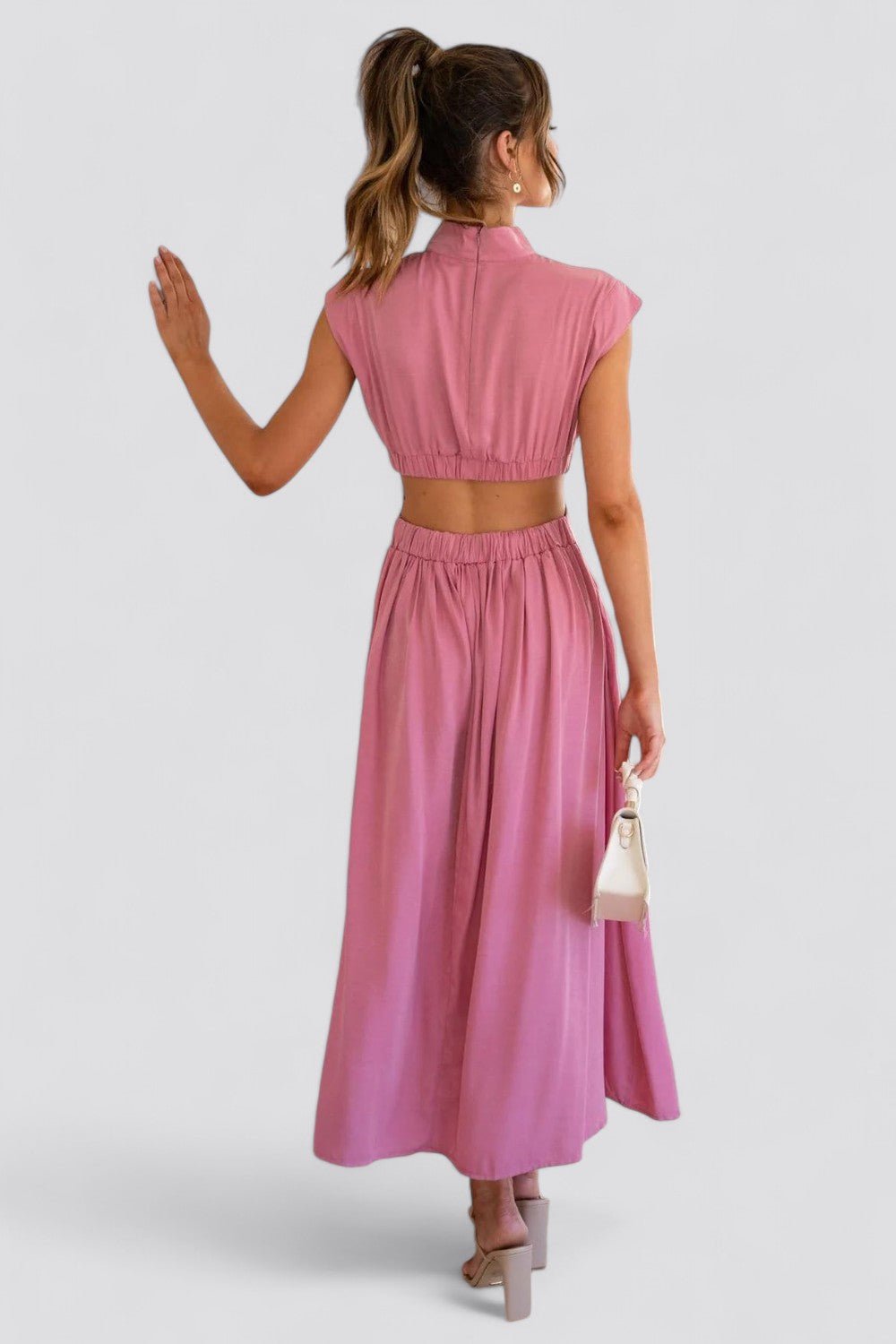 CINDI | Vestido midi plisado