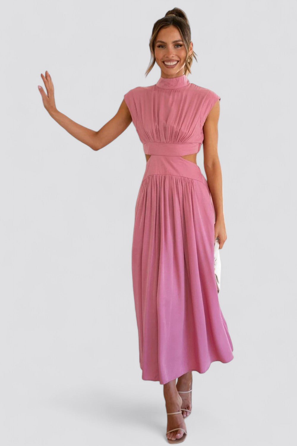 CINDI | Vestido midi plisado