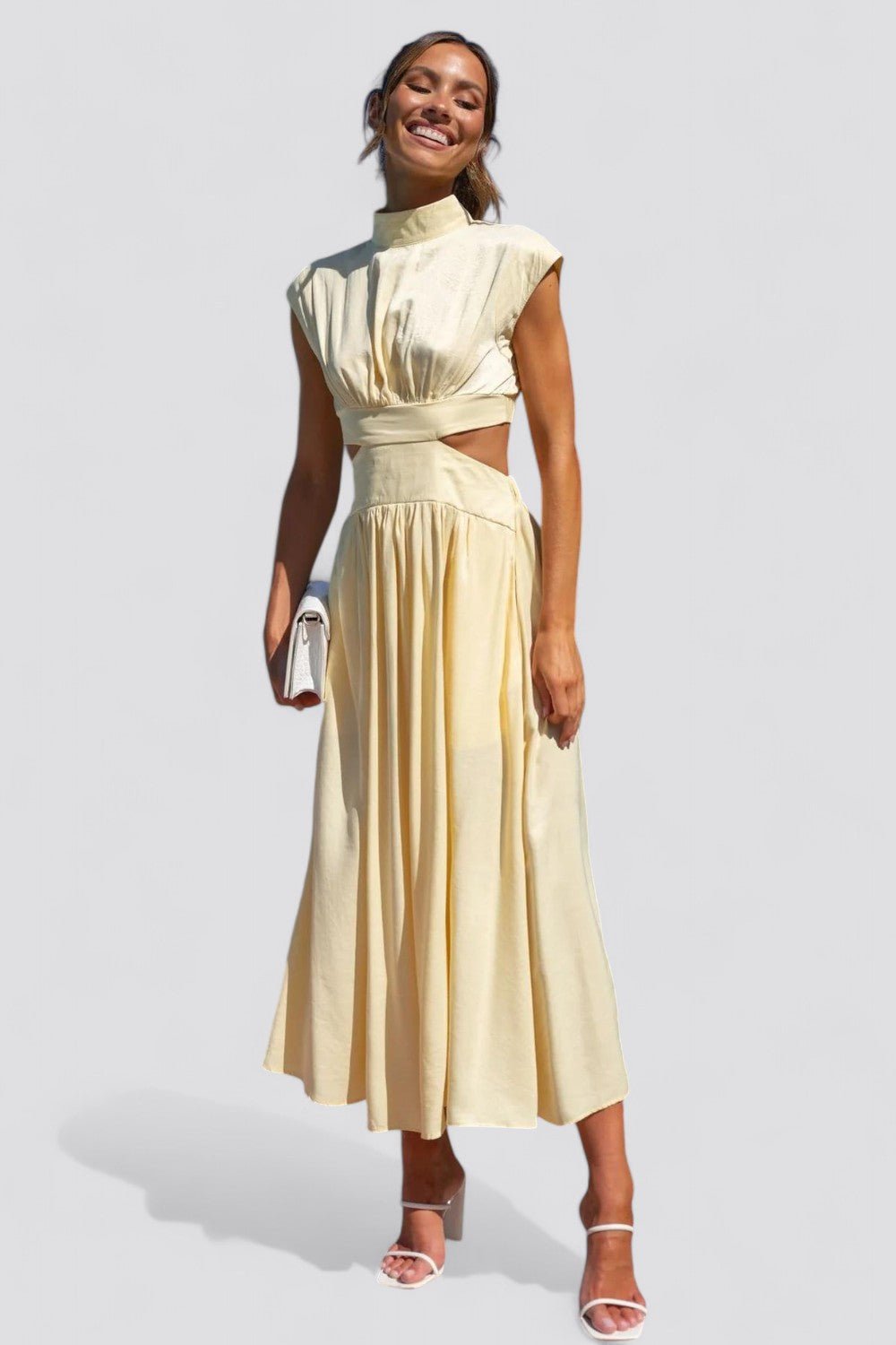 CINDI | Vestido midi plisado